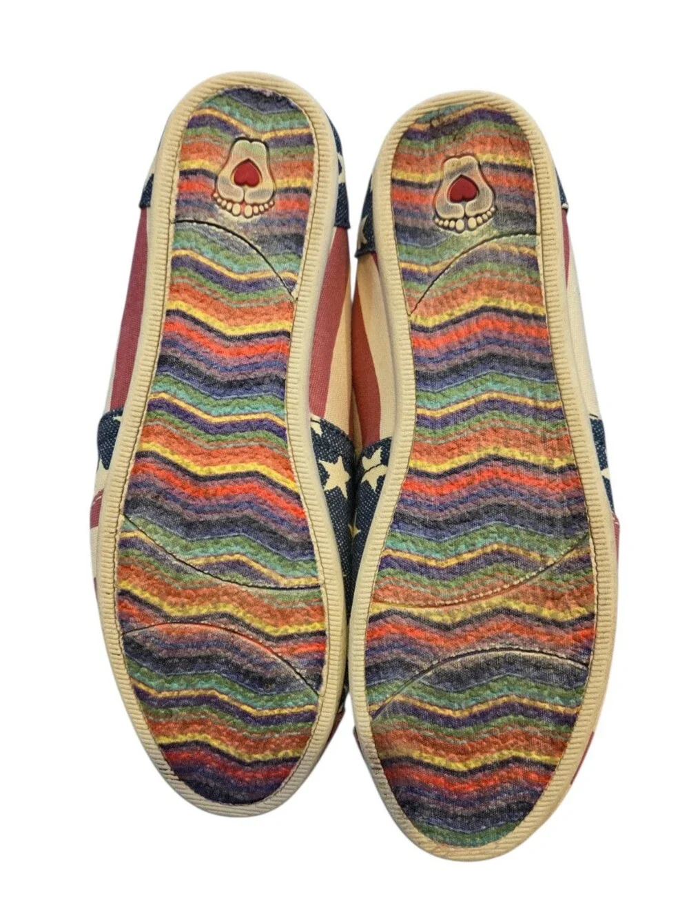 Bobs Patriotic Skechers Plush Americana Folk Art Slip-on Holiday Shoes U.S.A.